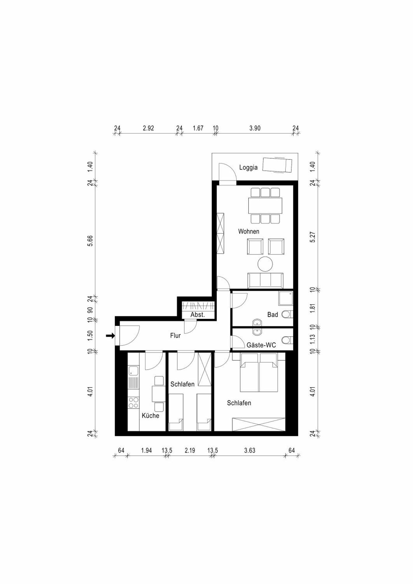 "Lilie" In Geestland-Langen, Ideal Fuer Familien & Homeoffice - Wlan & Parkplatz - 3 Zimmer, Balkon - Nahe Bremerhaven 外观 照片